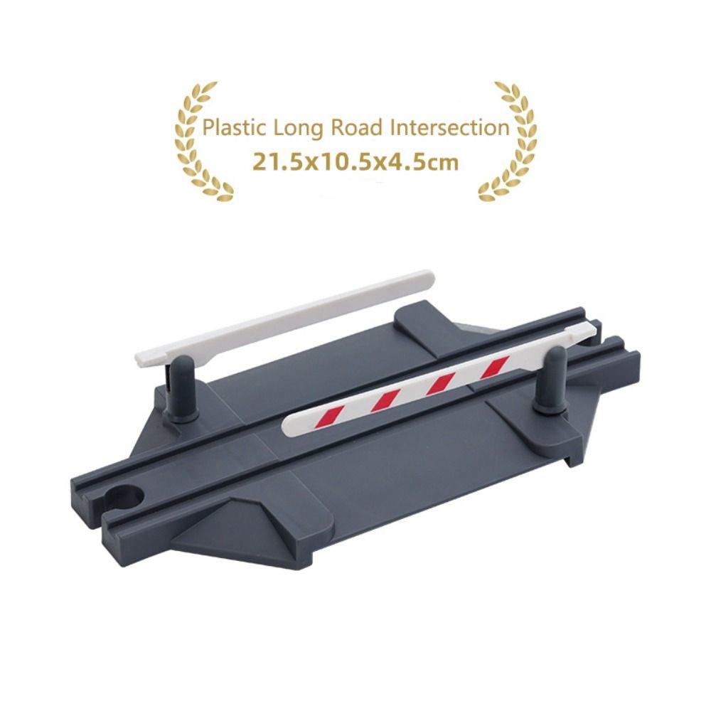 Строительные блоки, набор деревянных железнодорожных путей, набор железнодорожных путей, детские подарки Plastic crossing